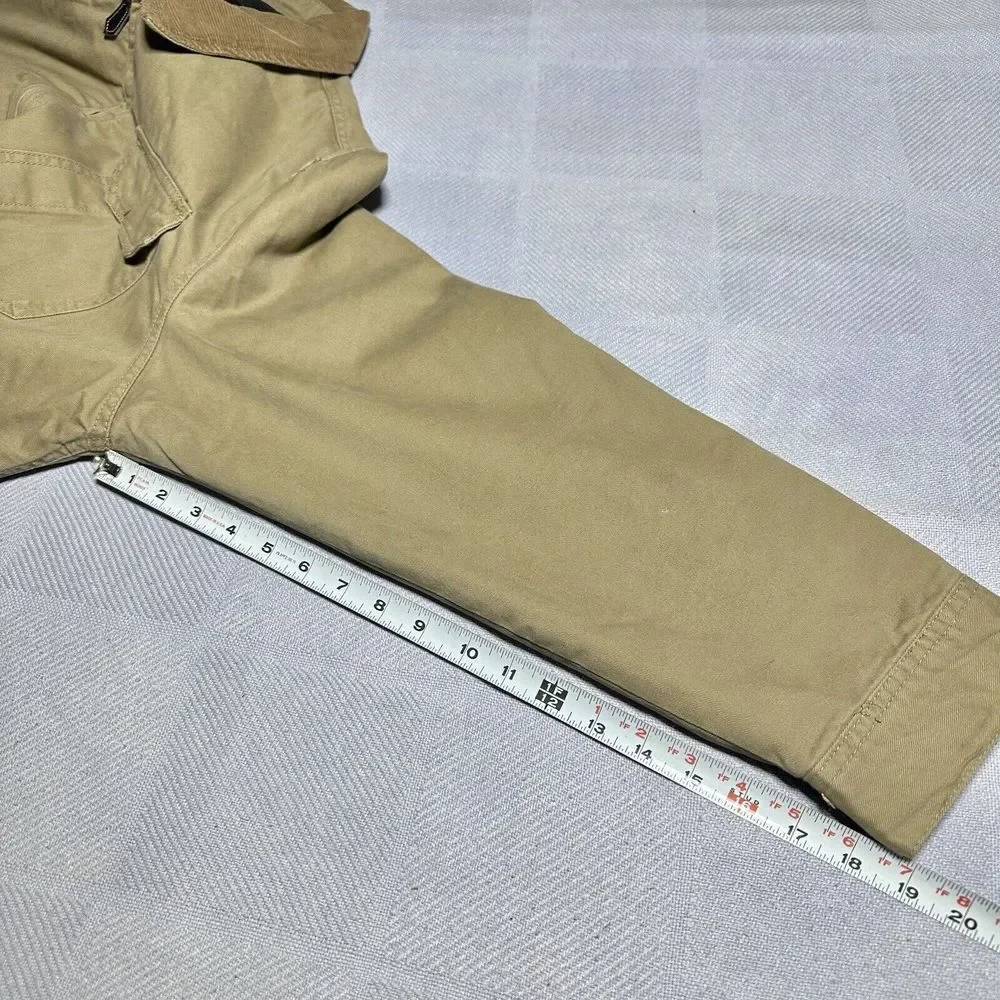 Vintage Y2K Steve & Barry's Corduroy Collar Brown Tan‎ Workwear Jacket Men's XL